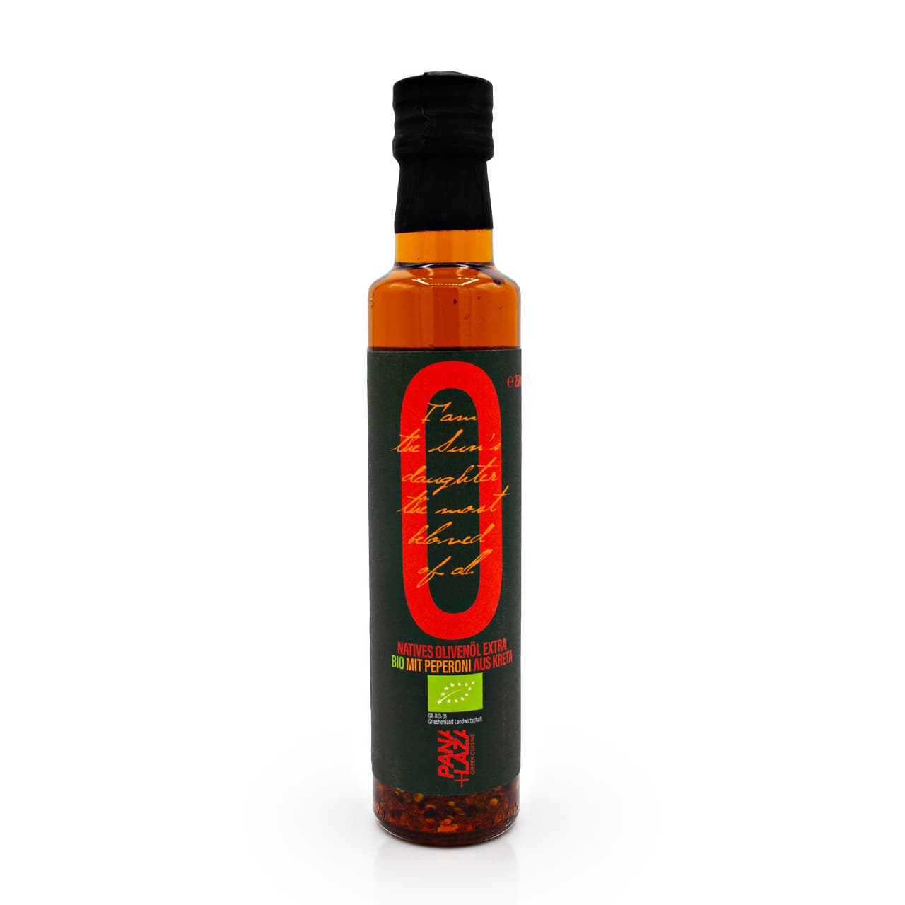 PL_Oil_NativesOö_Peperoni Bio Olivenöl mit Chili – extra nativ aus Kreta – Bild 1